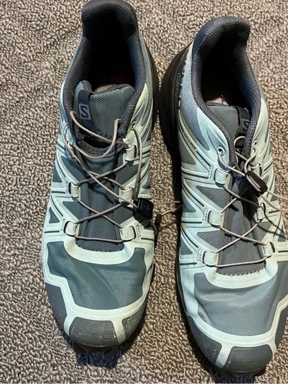 Salomon Women's Athletic Shoes - Light Blue and Black like new